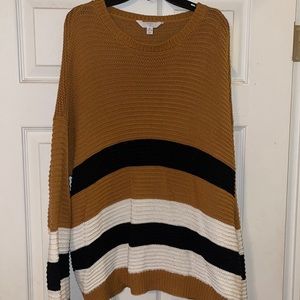 oversized color block sweater